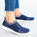 Breathable Mesh Women Sneakers 2023 autumn Comfortable Running Shoes Woman Soft Sole Knitted Sock Shoes Plus Size