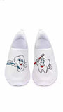 Cartoon Nurse Doctor Print Women Sneakers Slip on Light Mesh Shoes Summer Breathable Flats Shoes Zapatos