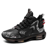 Men Sneakers Running Boots Fashion Outdoor Jogging Sports Shoes Mesh Breathable Cushioning Black Basket Footwear Male Big