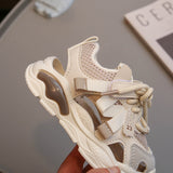 Children's Sneakers 2024 New Mesh Breathable Small Middle and Large Kids Casual Shoes Boys and Girls Tennis