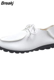 Women Flats Shoes Low Heel Women's Moccasins Ballet Shallow Female Shoes Lace Up Woman Shoes Loafers Footwear Zapatos De
