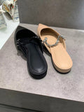 Women's Slippers Rhinestone Belt Sandals Woman Pointed Toe Slippers Flat Low Heels Mules Ladies Casual