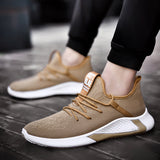 And Summer Fashion Mens Casual Shoes Lace-Up Breathable Sneakers Mens Vintage Shoes Brown Trainers Zapatillas