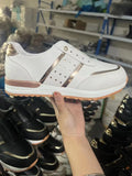 Women Sneakers Casual Shoes Comfortable Mesh Lace-Up Ladies Sport Shoes Wedges Chunky Women's Vulcanized Shoes Females