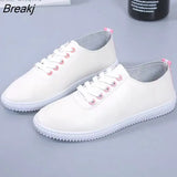 for Women 2022 Spring Women White Casual Shoes Breathable Flats Fashion Soft Lace-up Women Sneakers Zapatos De