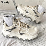 Platform Summer Running Shoes 2023 New Breathable Mesh Streetwear Woman Casual Sports Students Outside Sneakers