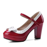 Heels Chunky Sandals African Woman Shoe 2023 Roman Style Round Toe Comfortable Block Burgundy Straps Latest Beige
