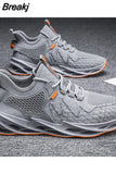 New Summer Breathable Man Sneaker Fashionable Running Vulcanize Shoe Mesh Sports Flat Shoes for men white sneakers