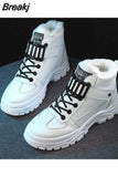 Women Winter Snow Boots 2023 New Fashion Style High-top Shoes Casual Woman Waterproof Warm Woman Female High Quality White
