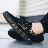 Autumn Men's Flat Shoes Canvas Sneakers Shoes Fashion Men Comfortable Breathable Casual Shoes Male Lace Up