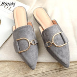 Women's Autumn Shoes Spring Outdoor Woman Mules Platform Slippers Flat Rubber Shoes Fashion Casual Moccasins 2023 Female size