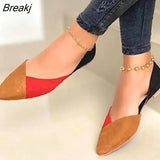 Women's Shoes 2023 Trend Elegant Colorblock Point-Toe Pumps Comfortable Slip on Shoes Outdoor Sports Designer