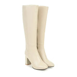 Women Boot 2023 Winter Women Knee High Boots Warm High-heeled Women Shoes Fashion Thin Boots Botas De Mujer Big