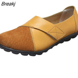 PU Leather Loafers Soft Sole Casual Flats Shoes for Women Students plus