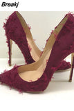 Ladies High stiletto Heel Sexy Women Pumps Spring Autumn Wedding Party Woman Shoes 8 cm 10 cm 12 cm 33-45 BM012