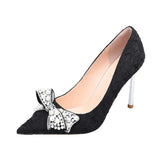 Ladies Sexy Stiletto Heel Pearl Wedding Shoes Bride Thin High Heels White Pumps Women 2023 Pointed Toe Dress Party