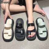 New White Beige Green Platform Flip Flop Ladies Famous Designer Flip Flop Ladies Platform Sandals Slippers Beach
