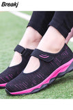 Spring Autumn Fashion Women Platform Shoes Flat Woman Shoes Woman Breathable Mesh Casual Sneakers Zapatos De