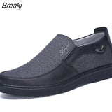 Shoes for Men Summer Slip on Loafers Men's Casual Shoes Breathable Walking Flats Soft Dad Shoes Male Sneakers Size