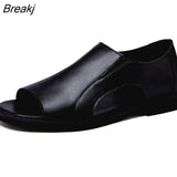 Summer Men's Sandals 2023 Casual Beach Men's Casual Shoes High-quality Leather Men's Sandals