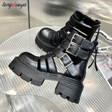 2023 Summer platform Sandals Thick Heel High-heeled Roman Shoes Fashion Thick Versatile Shoes Leather Gladiator