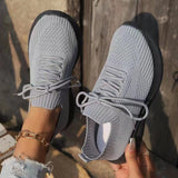 Breakj 2024 New Casual Single-Shoe Large-Size Fashion Thick-Soled Solid Color Before Wearing Flying