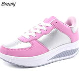 Women Sneakers 2023 Breathable Waterproof Wedges Platform Vulcanize Shoes Woman Spring Luxury Leather Casual Tennis Feminino