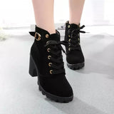 Ankle Boots for Women Autumn Winter 2023 Fashion Woman High Heel Shoes Female Brown Short Leather Booties Botines