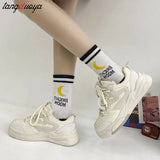 Fashion Womens Sports Shoes Street Student Casual Platform Sneakers Harajuku Comfortable Lace Up Ladies Running