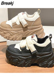 Shoes Platform Wedge 8cm Hidden Heel Women Causal Shoes Chunky Sneakers Autumn Winter Warm Winter Shoes Women Sports