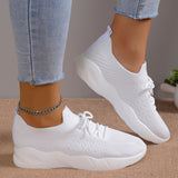 Women's Knitted Breathable Sneakers Lightweight Non Slip Sports Tennis Shoes for Women 2023 Autumn Casual Flats Zapatillas