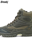 Military Combat Boots Men Genuine Leather US Army Hunting Trekking Camping Mountaineering Winter Work