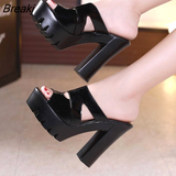 Women's Wear 2023 Summer New Fish Mouth All-match Casual Waterproof Platform Thick High-heeled Thick-heeled Sandals