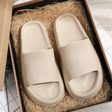 Thick Platform Bathroom Home Slippers 2023 Summer EVA Soft Thick Bottom Beach Sandals Woman Non Slip Flip Flops