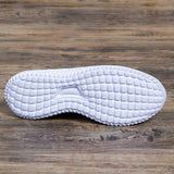 Breathable Running Shoes for Women Non Slip Knitted Green Sneakers Woman Soft Sole Slip On Casual Flats Plus Size