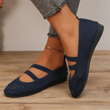 Knitting Flats Shoes for Women 2024 Summer Breathable Soft Loafers Woman Lightweight Slip On Casual Shoes Mom