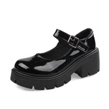 Shoes Women Japanese Style Vintage Soft Sister Girls High Heels Waterproof Platform College Student Cosplay Costume