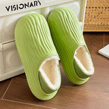 New Women's Waterproof Home Slippers Plush Warm Winter House Shoes Women Flat Non Slip Outdoor Indoor Cotton Slippers