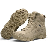 Men Military Boots Army Tactical Boots Outdoor Waterproof Cow Suede Work Men Ankle Boots Hiking Safety Shoes Mens Athletic