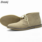 Men's Suede Desert boots high quality American Style Casual Ankle boots Handmade Shoes for