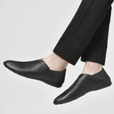 Mens Shoes Vintage Classic Slip On Mens Shoes round Toe Outdoor Autumn moccasins suede leather Trendy Party Man Loafers