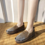 Flat-Soled Casual Shoes 2023 Spring New Round Head Set Foot Breathable Single Shoes Ins Fashion Korean Version Comfortable Board