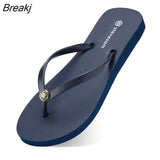 New Summer New Clip Toe Slippers Fashion Outdoor Flat Beach Sandals Female Anti-slip Casual Flip Flops Pantuflas De