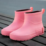 Women Rain Boots Slip-on High Quality Water Boots Waterproof Shoes Women's Rubber Rainboot Garden Galoshes Non-Slip