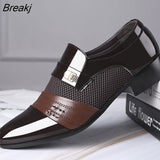 Slip on Men Dress Shoes Men Oxfords Fashion Business Dress Men Shoes 2020 New Classic Leather Men'S Suits Shoes Man