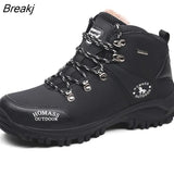 Men Waterproof Hiking Shoes Breathable Tactical Combat Army Boots New Outdoor Climbing Shoes Non-slip Trekking Sneakers For