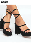 Platform High Heels Women Sandals 2023 Brand New Spring Summer Fashion Office Lady Women Shoes Sandals Walking