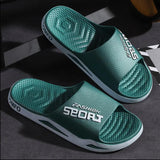 Men's Summer Slippers Outdoor Non-Slip Thicken EVA Beach Flip Flops for Men Home Bathroom Comfortable Sandals and
