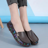 New Moccasins Women Flats Spring Female Leather Loafers Slip on Ballerina Women Casual Shoes Zapatos Mujer Plus Size