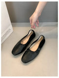 Fashion Candy Color Flats Ballet Shoes Women Female Ballet Round Toe Shallow Bow Knot Ballerina Soft Moccasin Zapatos